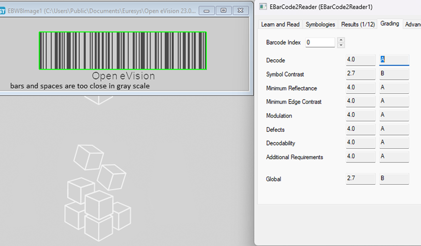 EasyBarCode Grading