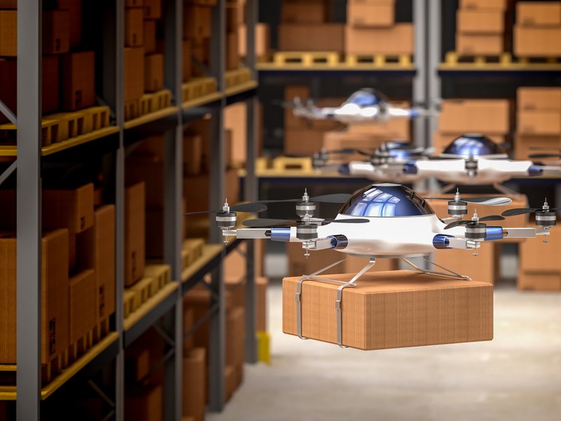 Cameras for drones in logistics