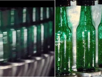 Bottles without (left) and with (right) Speedview