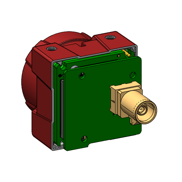 Alvium FPD Link3 and GMSL2 camera with open housing and Fakra Connector