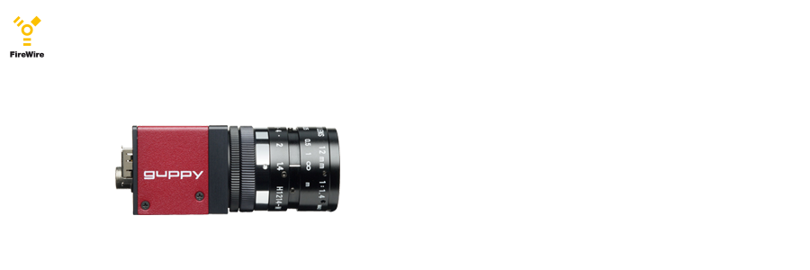 Guppy F-046 very compact, inexpensive FireWire camera with 0.5 Megapixels and Sony CCD sensor Guppy F-046